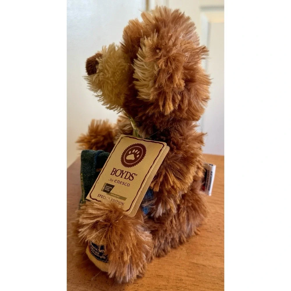 BOYDS SPECIAL‎ EDITION AMERICAN CANCER SOCIETY BROWN BEAR PLUSH-DAFFODIL DAYS